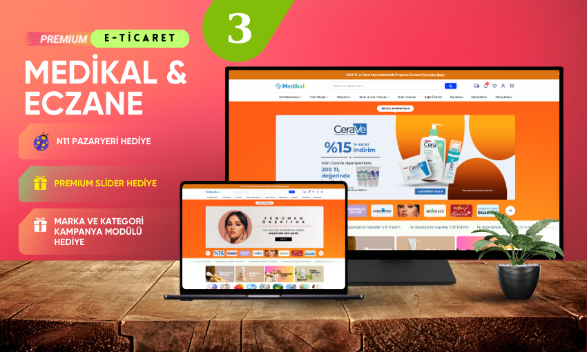 Medikal & Eczane E-Ticaret Yazılımı